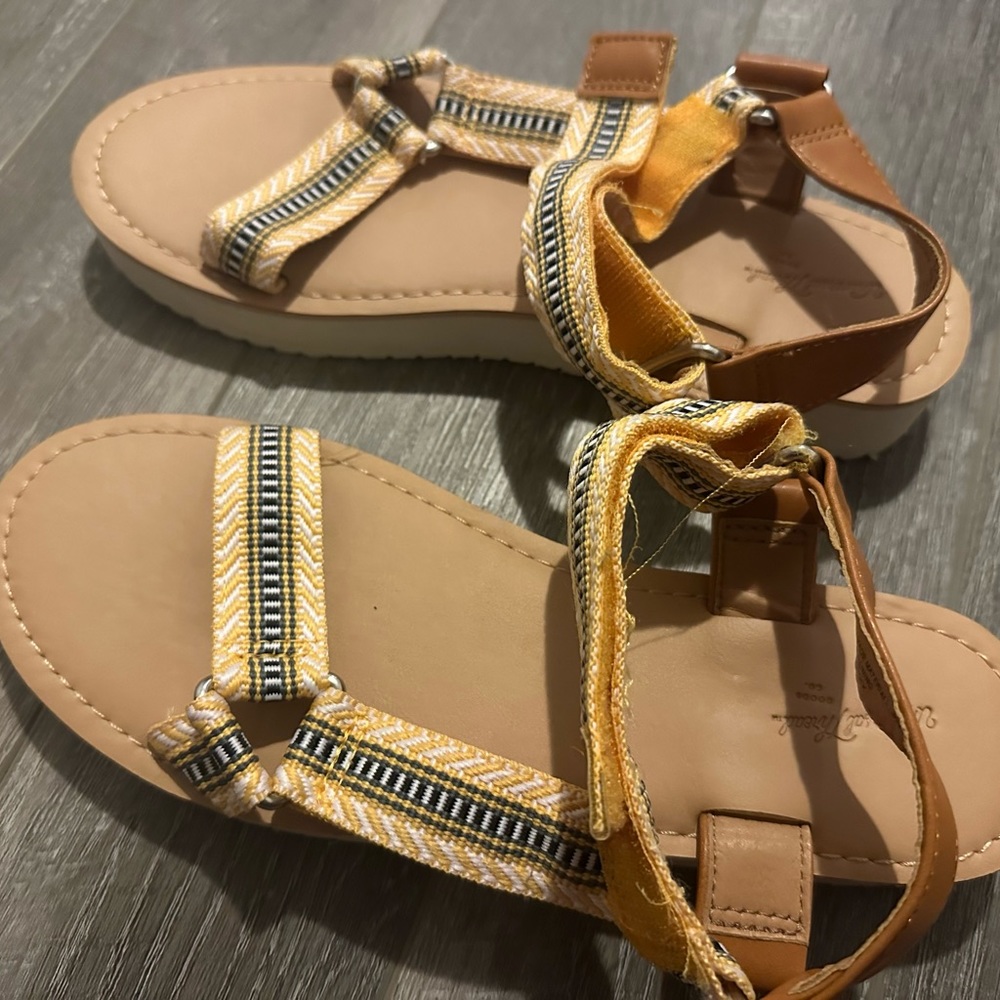 Yellow sandals